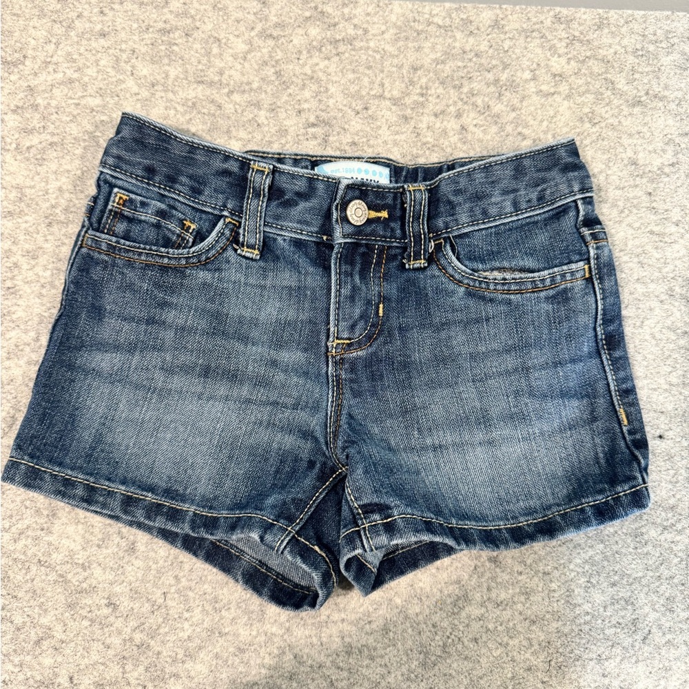Denim Blue Girls Shorts